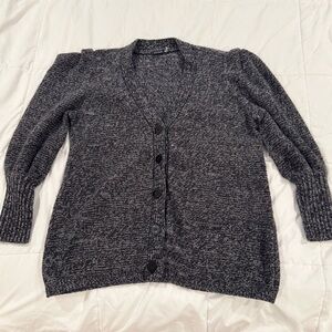Magaschoni‎ Charcoal Button-Up Cardigan